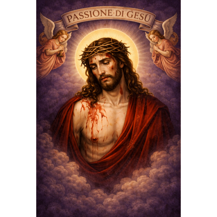Quadretto su tela Passione di Gesù