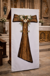 Copri leggio in tessuto Tao San Francesco