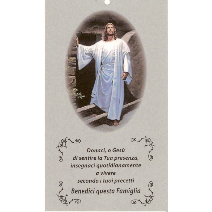 gesu-risorto-preghiera-famiglia Cartoncino per la benedizione delle case