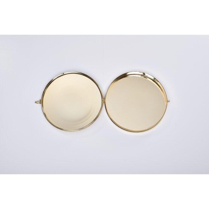 teca in ottone dorato