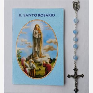libretto rosario con corona celeste
